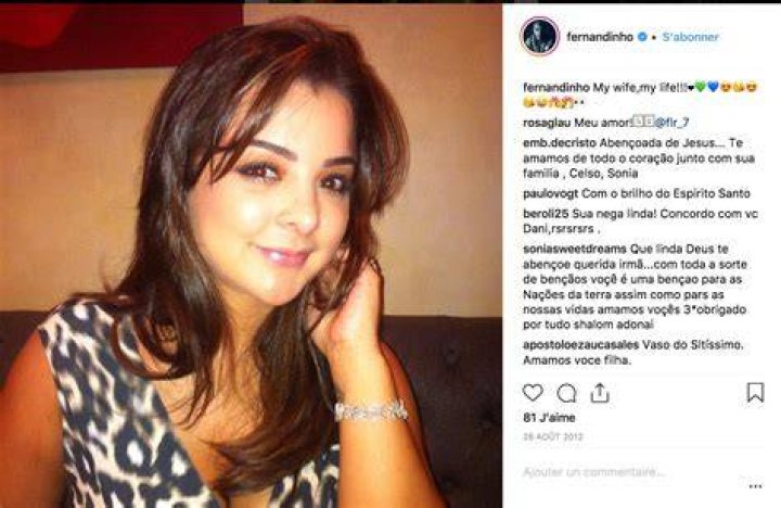 Glaucia Roza, Fernandinho's wags