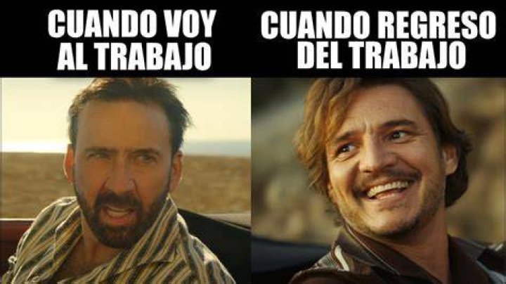 Nicolas Cage Pedro Pascal Meme Template