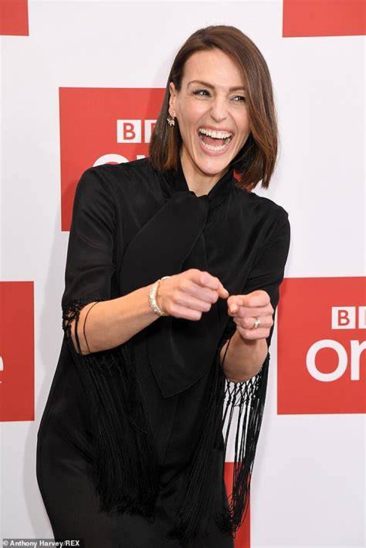 Suranne Jones enjoys rare outing with husband Laurence Akers as they