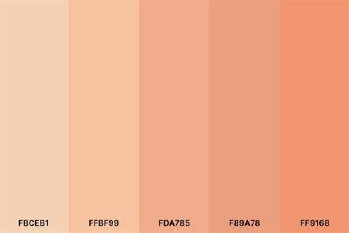 the color scheme is peach, yellow and pink with gold hardware on each