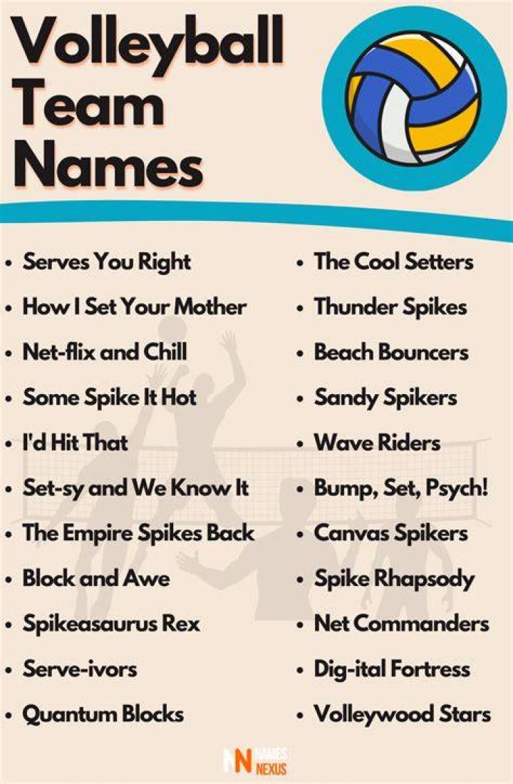 These Funny Volleyball Team Names Will Leave You Laughing Out Loud